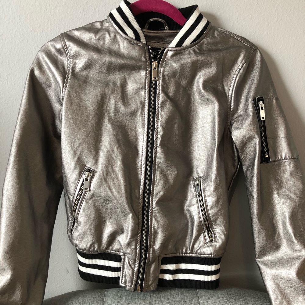 Gray 80’s style sports jacket